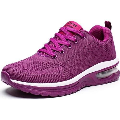 Plus Size Outdoor Air Sole Women Sport Shoes Womens Sneakers for Running Shoes Woman Sports Purple Sneakair Tennis Girly B-1288
