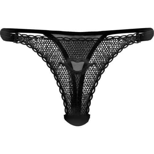Women Briefs Sexy Lips Lingerie G-string Transparent Underwear Thongs Lace Floral Sheer Low Waist Briefs Seamless T-back Panties