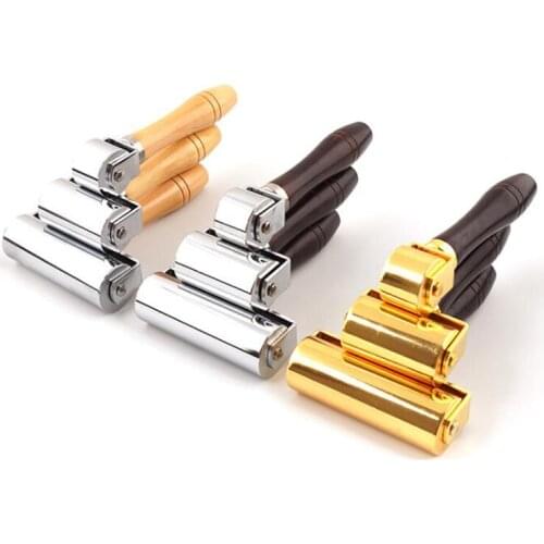 1pc Leather Roller Blank Holder Device Hand Pushing Roller Pressing Wheel Diy Handmade Leather Pressing Tool