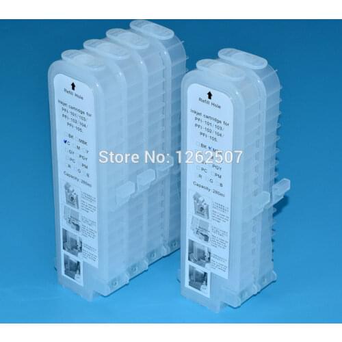 1Pcs 280ml Bulk Ciss Refill Ink Cartridge For Canon PFI-107 PFI-106 PFI-104 PFI-102 PFI-101 PFI-103 iPF670 IPF770 IPF755 IPF5000