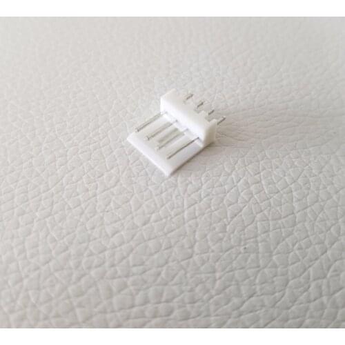 100pcs/lot PC 4Pin FDD Floppy Male Plug Socket DIY Terminal 2.55mm Space White for PC DIY