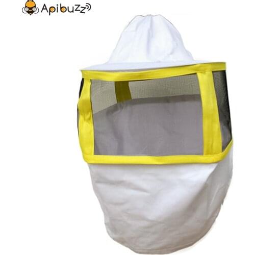 Apibuzz Square Folding Bee Keeping Veil Hats with Round Head Apiculture Beekeeping Farm Equipment Supplies Fishing Anti-Insect