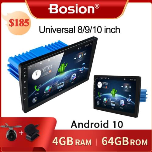 Bosion Android 10.0 Car Radio for 9" 10.1" universal Car DVD Player GPS navi car accessories of autoradio IPS Screen DSP 4G 64G