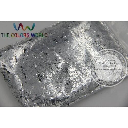 1mm 040 Bright Silver Sprinkling Color Glitter Plain Colors Spangles for Art and Nail decoration DIY sequins