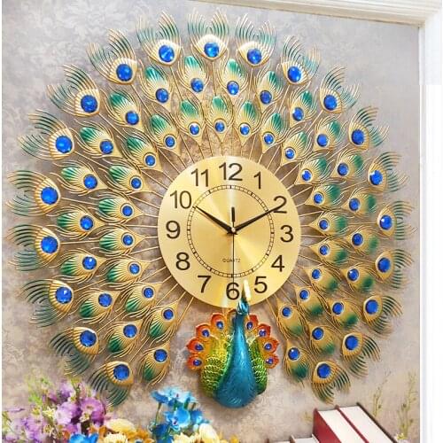 Large Simple Wall Clock Modern Design Creative Art Metal Digital Wall Clock Mechanism Living Room Reloj De Pared Home Decoration