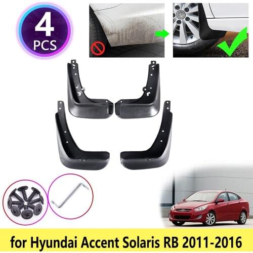 For Hyundai Accent Solaris RB 2011 2012 2013 2014 2015 2016 Mudguards Mudflaps Fender Guards Splash Mud Flaps Car Accessories
