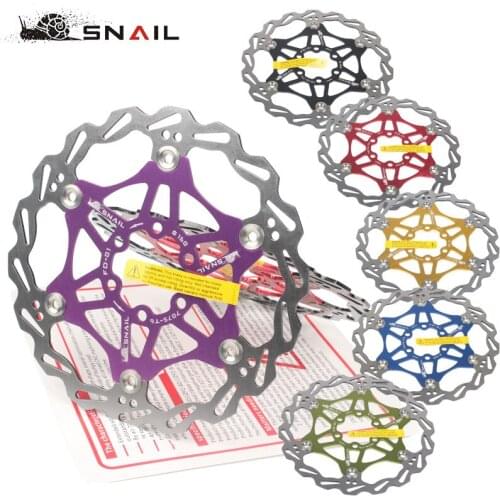 Quick Cool Down SNAIL Mountain Bike MTB DH 6 inch 160mm 180mm 203mm Float Floating Disc Brake Rotor Cycling Bicycle Rotors