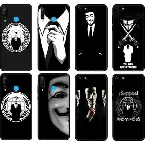 Black tpu Case For Huawei Honor 20 Lite 10 10i 20S 30S 30 Case Honor 7A 5.45 7s 7C 5.7 Case Cover Anonymous