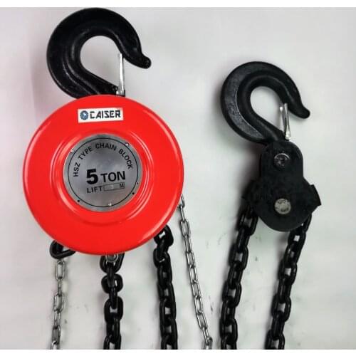 CAISER quadrnal hoist pulley block chain lift 5 Ton