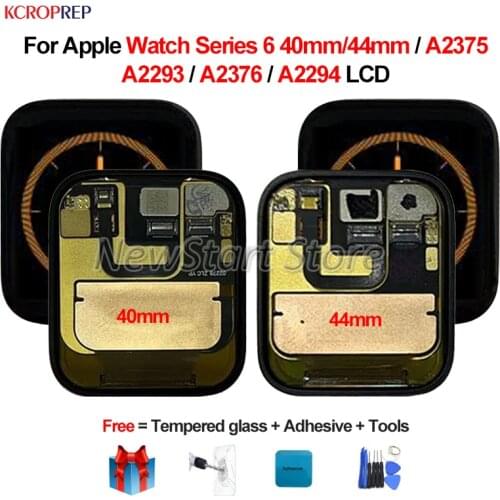 For Apple Watch Series 6 LCD Display Touch Screen Digitizer Assembly For Apple Watch S6 40mm A2375 A2293 44mm A2376 A2294 lcd