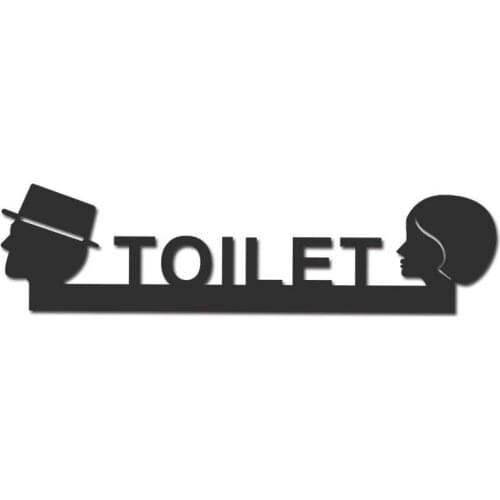 Men Women Toilets Signs WC Door Plates Bathroom Indicator Plaque Reminder Sign House Number Indicator Acrylic Signage Hardware