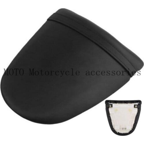 Motorcycle Leather Rear Pillion Passenger Seat For Z1000 Z 1000 2003 2004 2005 2006 ZX6R 636 2003 2004 Motorbike Seat Black