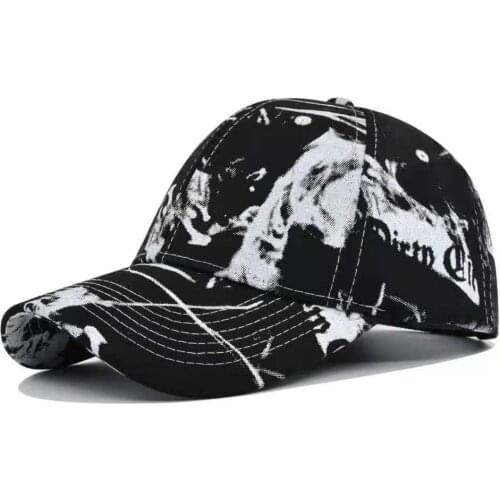 Men Baseball Cap Harajuku Graffiti Pattern Snapback Hip Hop Caps Summer Outdoor Man Male Adjustable Visor Hat Gorra Para Hombre