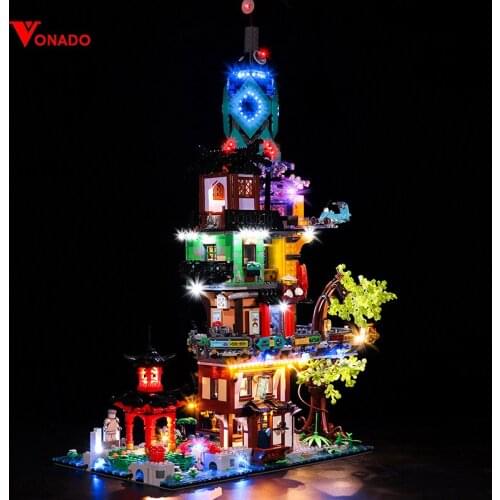 Vonado Led Lighting Kit for 71741 Ninjago Garden Building Blocks Bricks Toys(only Light Kit)
