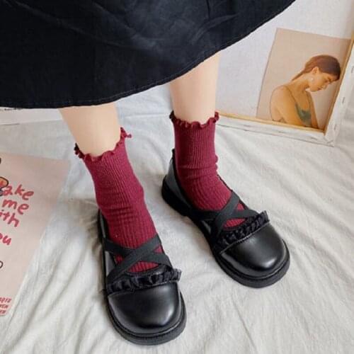 2021 new womens small leather shoes, western style, round toe soft leather loafers, British style single shoes