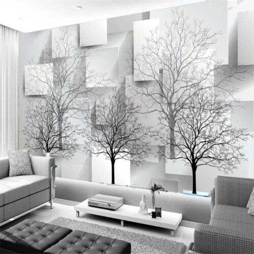 Beibehang Wallpaper custom living room bedroom fantasy abstract tree three-dimensional mural background wall home decoration