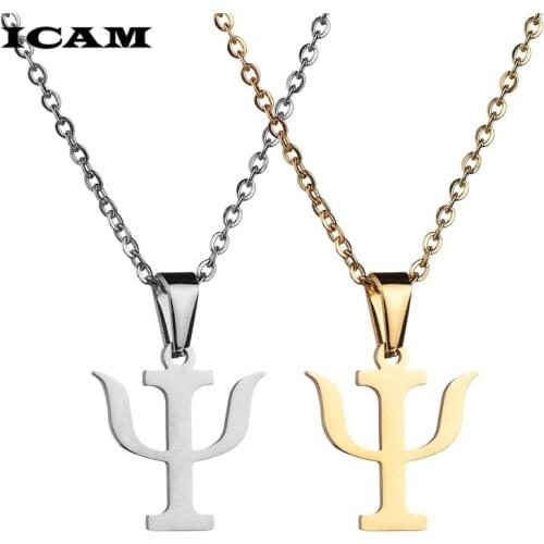 ICAM Justice Balance Scales Pendant Necklace Fashion Gold Color Charm Men Women Stainless Steel Jewelry
