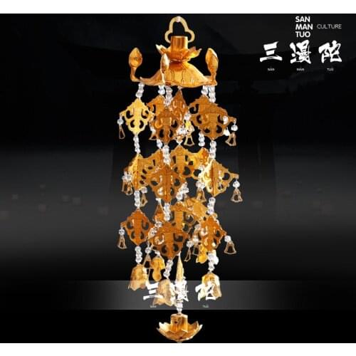 Japanese style for Buddha lotus indoor front Buddha decoration gold hanging decoration