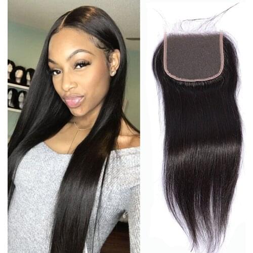 Straight Invisible HD Lace Frontal Closure 5x5 Lace Closure Brazilian Remy Human Hair Melt Skins Preplucked HD Lace