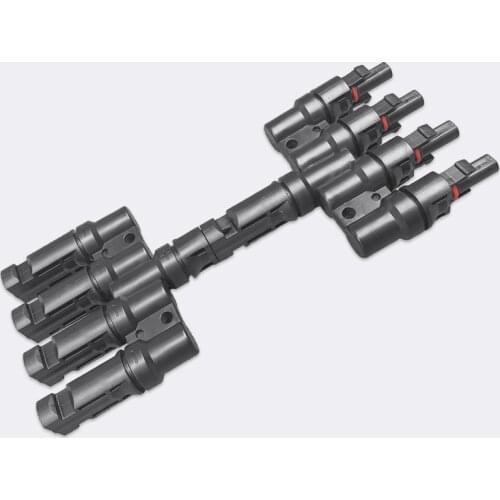 4T Connector 1 pair M/FM Solar Panel Branch parallel solar Connectors Cable Coupler Combiner Panel Cable Connectors