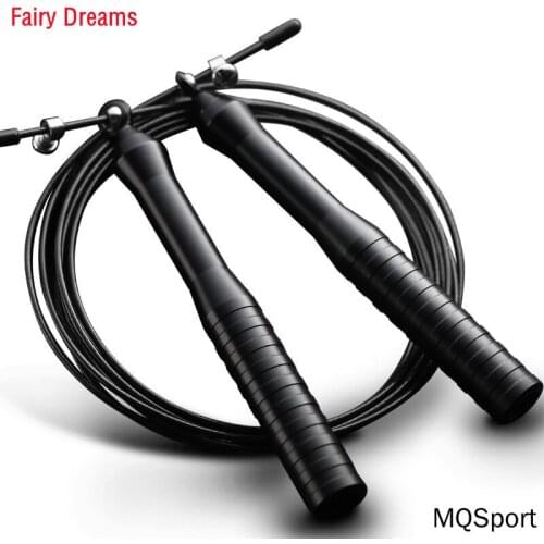 Jump Rope Aluminum Alloy Handle High Strength Bearing Adjustable Steel Wire Rope Fitness Exercise Boxing MMA Workout Training