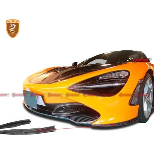 Real Carbon Fiber Front Bumper Angle For McLaren 720s Carbon Fiber Front Lip Body Kit Car Modification Accessories 720