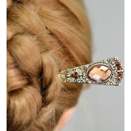 Crystal Hairpin Retro Metal Hairpin Ladies Hairpin Jewelry Rhinestone Hairpin Wedding Accessories Hair Accessories Hairpin