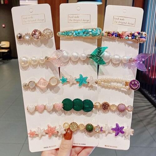 5PCS/Set New Women Elegant Luxury Rhinestone Bow Swan Metal Hair Clips Sweet Hairpin Barrettes Headband Fashion Hair Accessories