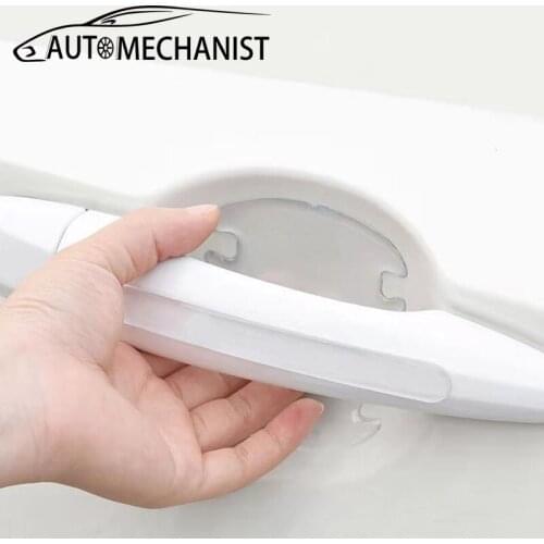 4pcs Car Door Bowl Protection Film Stickers Universal Invisible Door Handle Scratches Automobile Shakes Protective Car Accessori