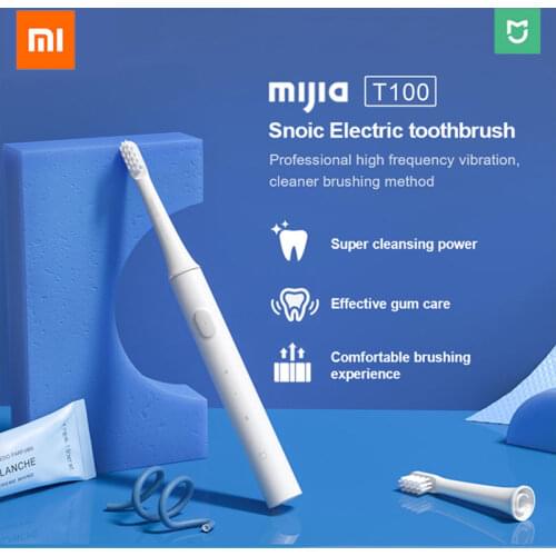 Xiaomi Mijia T100 Sonic Electric Toothbrush USB Rechargeable Tooth Brush IPX7 Waterproof Adult Ultrasonic Automatic Toothbrush