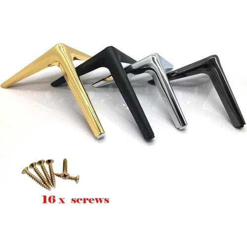 1pcs New Nordic Light Luxury Furniture Legs Feet For Cabinet Sofa Table Bathroom Bedside Cabinet TV Cabinet Metal Furniture Foot