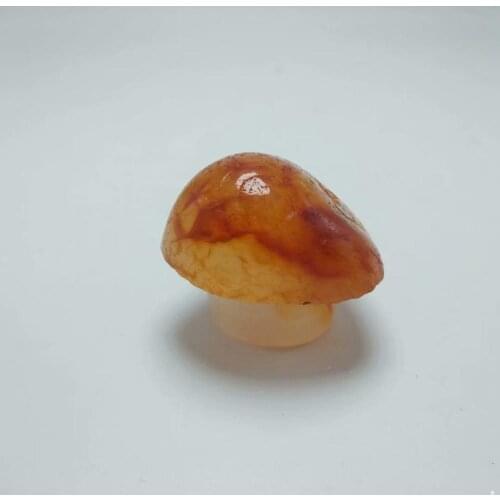 1pc 35-40mm Natural agate stone carving mushroom shape quartz carving mushroom reiki cure for gifts