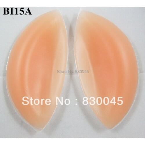 Big Crescent- shaped 100%Silicone Bra Insert / Breast enhanced Pads
