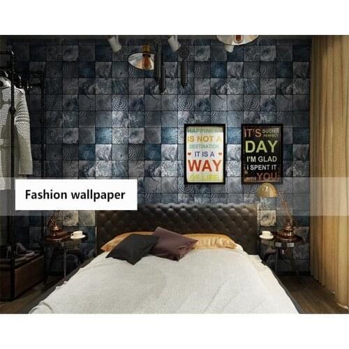 Beibehang Nostalgic retro classic wall paper imitation wood personality papel de parede 3d wallpaper store restaurant background