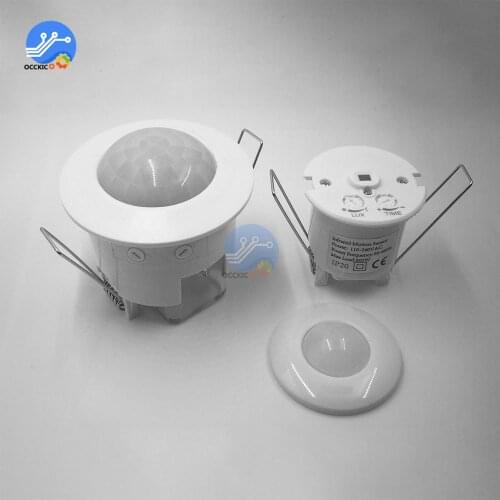 AC110-240V Ceiling Human Body Infrared Sensor 4CM 6.2CM IR Automatic Sensor Light Switch Infrared Motion Sensor Detection