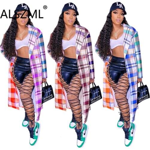 Женские длинные тренчи ALSZML China At AliExpress