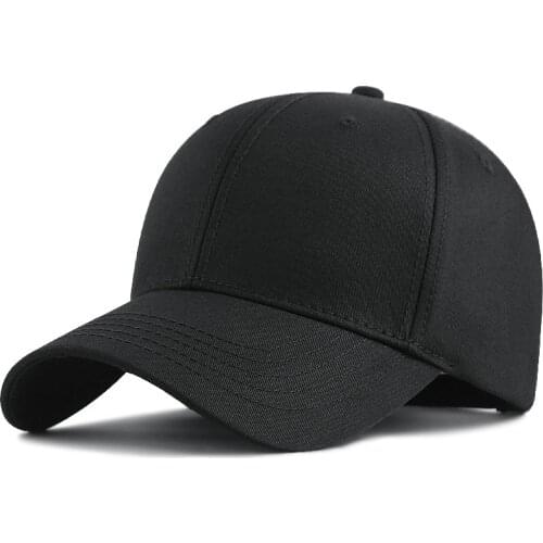 Summer Hardtop Plus Size Baseball Hats Big Head Enlarged Sun Cap Man Solid Color Oversize Sport Snapback Caps 57-60cm 61-68cm