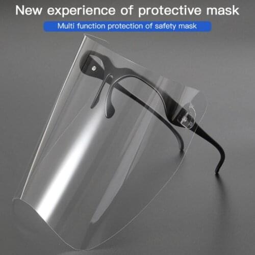 PC+PET Double-sided Film Reversible High-definition Anti-fog Full Face Protective Glasses Anti-dust Mask Anti-saliva Sunglasses