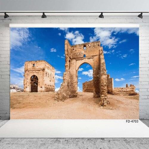 Ancient Building Relics Photo Backdrop Vinyl Cloth Background Photography Props for Baby Children Portrait Scenery Photophone