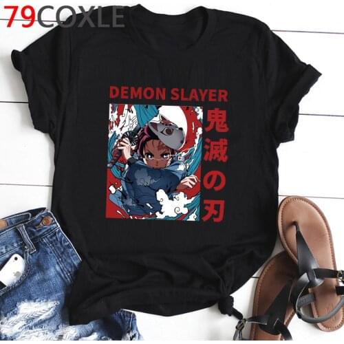 Kimetsu No Yaiba Funny Cartoon T Shirt Men Unisex Demon Slayer Harajuku T-shirt Demon Blame Anime Tshirt Graphic Top Tees Male