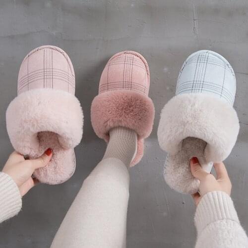 Cotton Slippers Womens Winter Home Couple Indoor Home Mens Couple Velvet Slippers Womens Slippers Indoor Women Shoes