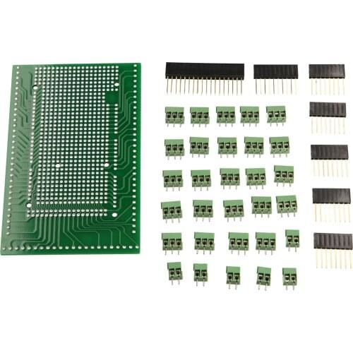 KKmoon Terminal Block Shield Board Set Parts Prototype PCB Terminal Block Female Header Sockets Compatible Arduino MEGA-2560