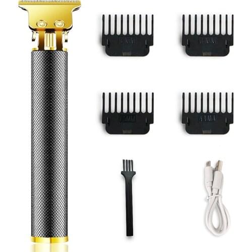 USB Hair Trimmer Rechargeable Hair Clipper Hair Cutting T-Outliner Barber Cordless Shaver Trimmer Beard Shaver For Men Haircut
