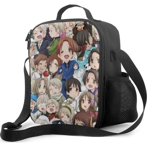 Axis Power Hetalia 10 (1) fashion lunch bag thermal insulated bag travel casual insulated picnic bag