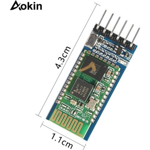 50pcs HC05 HC-05 Master-Slave 6pin 6 pin JY-MCU Anti-Reverse Integrated Bluetooth Serial Pass-Through Module Wireless Serial
