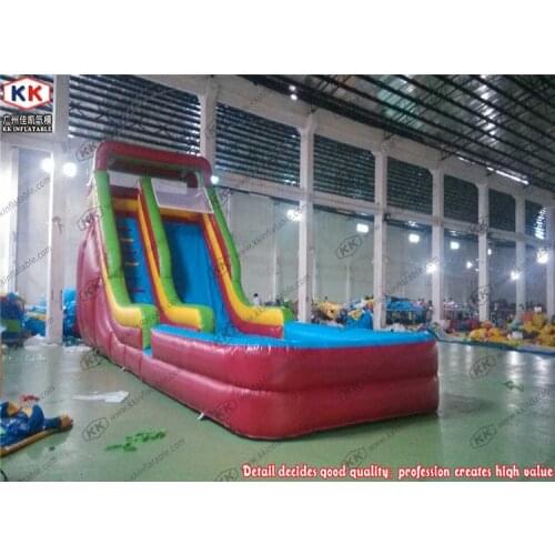 Inflatable Slide with Water Pool for Summer Holiday