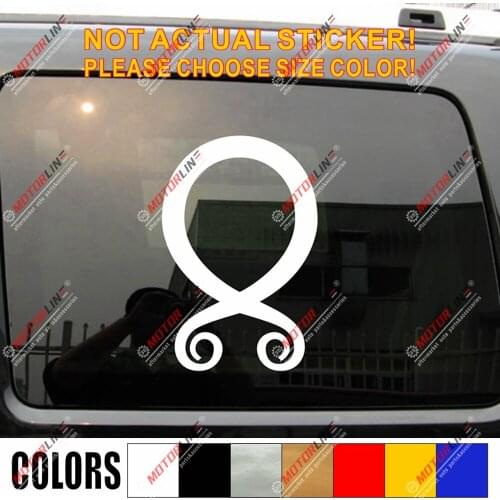Troll Cross Decal Sticker Norse Symbol Odin Car Vinyl pick size color
