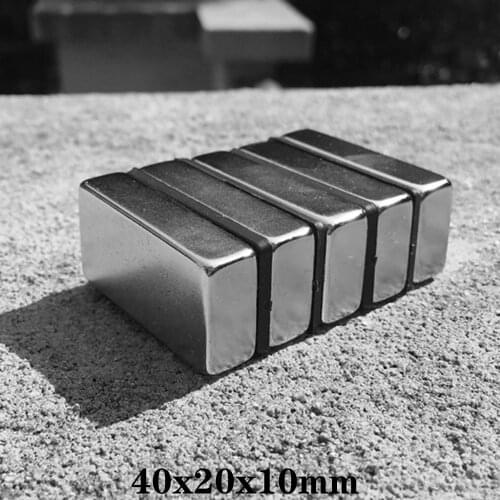 1~10PCS 40x20x10 Quadrate Powerful Magnets Strip DIY Permanent Magnetic 40x20x10mm Super Powerful Neodymium Magnet 40*20*10 mm
