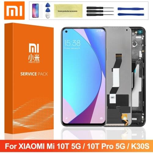 6.77'' Original LCD For Xiaomi Mi 10T Pro LCD Display Touch Screen Digitizer Assembly For Xiaomi Mi 10T Redmi K30S Screen