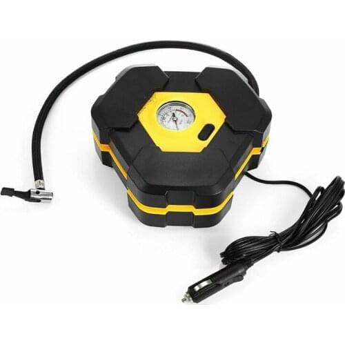 Portable 12V Tire Inflator Pump Car Auto Electric Air Compressor With 3m Long Extended Power Cord With Cigarette Lighter Plug